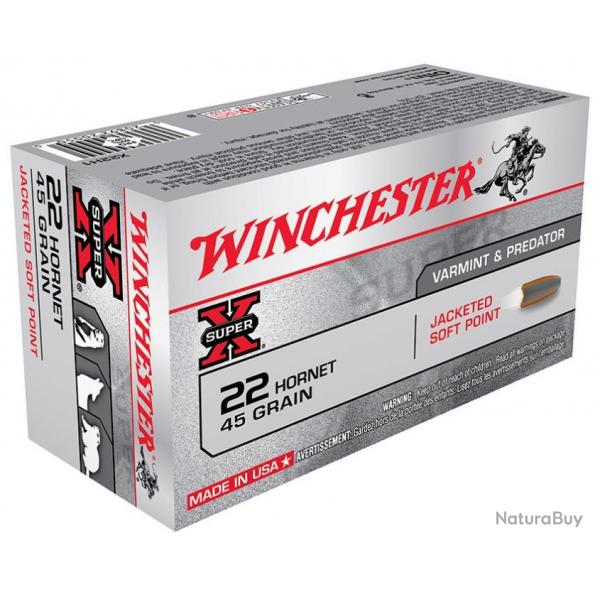 WINCHESTER 22 hornet, 2.92 g, Boite de 50