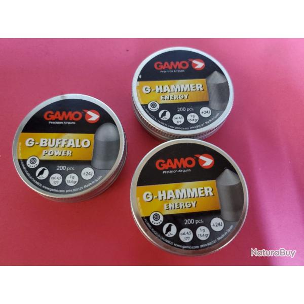 lot de plomb 4.5 Gamo energy et power 3 boites