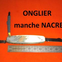 COUTEAU onglier manche NACRE - VENDU PAR JEPERCUTE (D24H65)