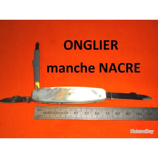 COUTEAU onglier manche NACRE - VENDU PAR JEPERCUTE (D24H65)