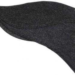 Casquette Beret Noir Chiné en Laine Hipster Taille Réglable Nylney Taille unique Noir