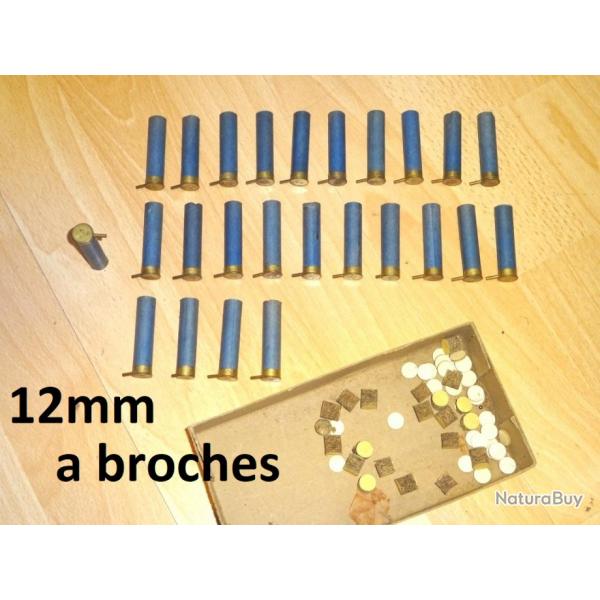 lot de 25 douilles 12 mm  broches - VENDU PAR JEPERCUTE (GE23)