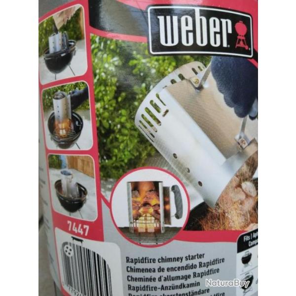 Chemine d'allumage Rapidfire pour barbecue de marque WEBER NEUVE