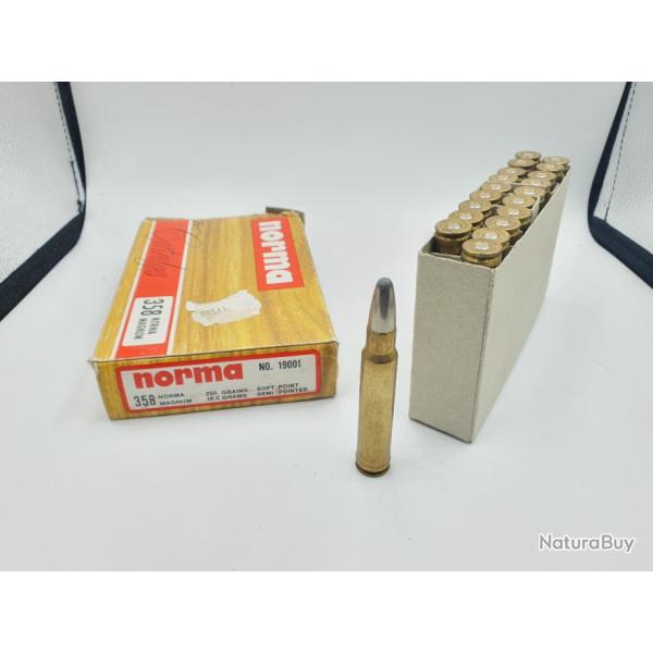 LOT 39 MUNITIONS NORMA CALIBRE 358 NORMA MAG - 250GRS SP -