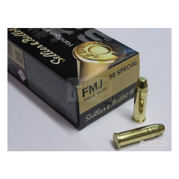 SELLIER BELLOT 38 SPECIAL 158 GR FMJ X50