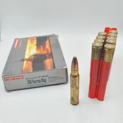 10 MUNITIONS NORMA - FULL JACKET 232 GR - CALIBRE 358 NORMA MAG