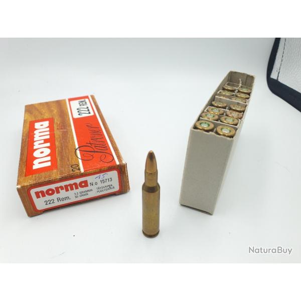 LOT 54 MUNITIONS 222REM - SAKO/NORMA - FMJ