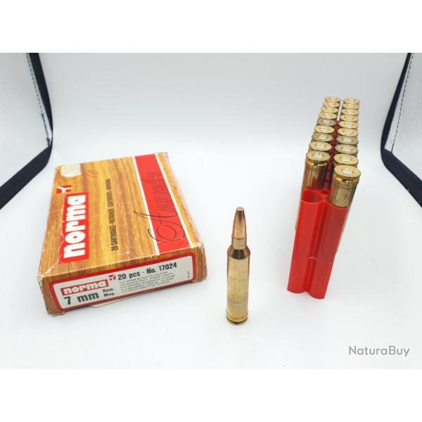 BOITE 20 MUNITIONS 7 REM MAG NORMA  -170GRS VULKAN