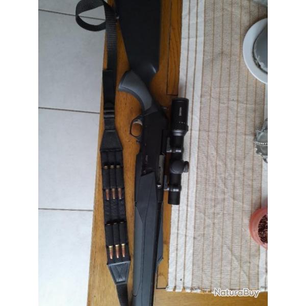 CARABINE SEMI AUTO BROWNING BAR MK3 PLUS LUNETTE  PIVOTANTE  HAWKE  VANTAGE 30 WAIR