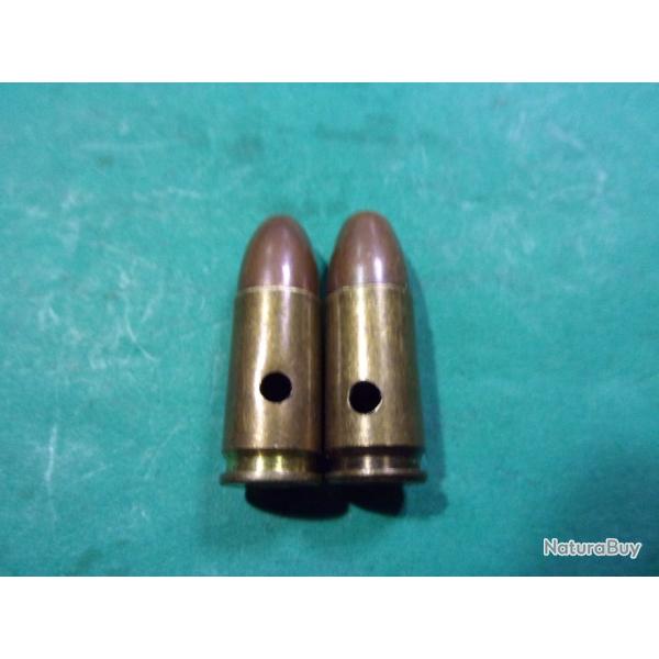 2 munitions Canada en 9 MM Para WW2 43&44 marquage DI 43 9 MM & DI 44 9 MM neutralise