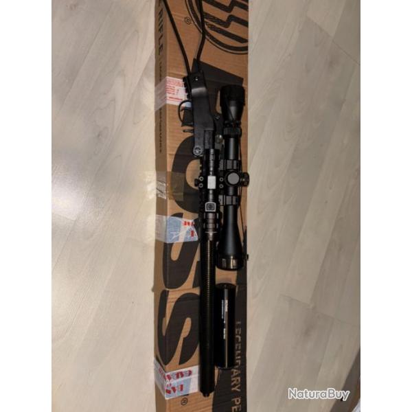 Carabine Little Badger CUSTOM en calibre 17HMR + LUNETTE + SILENCIEUX