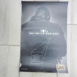 affiche publicitaire Lee 101J  First Ever Slim Denim Jacket