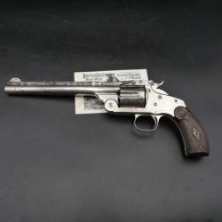 Rare Smith Wesson numéro 3 canon de 8'' nickelage d'origine calibre 44RU