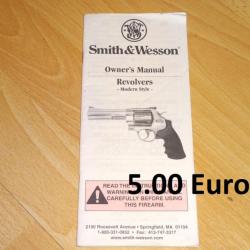 notice origine revolver SMITH & WESSON - VENDU PAR JEPERCUTE (a7425)