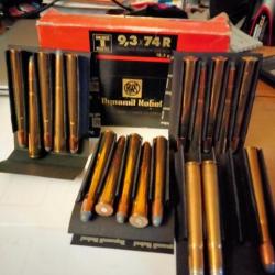 Munition 9,3x74R RWS T-Mantel 18,5g/285Gr