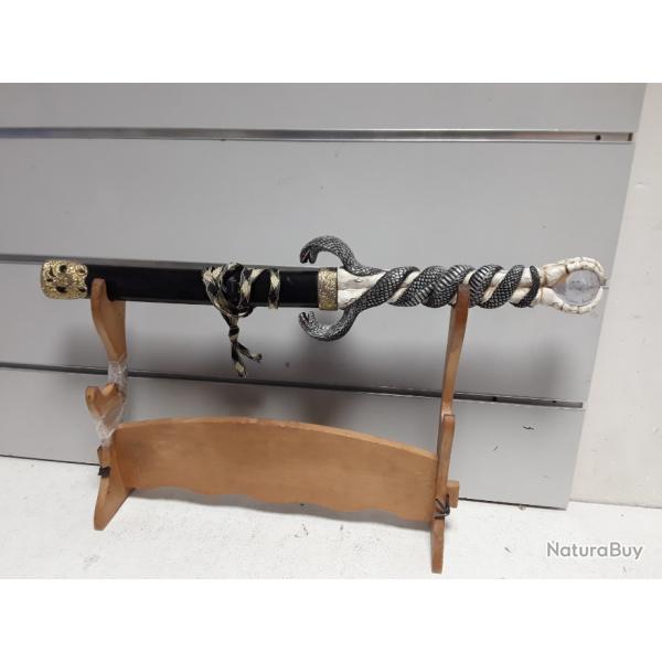 Katana dcoratif Cobra diamant 58cm