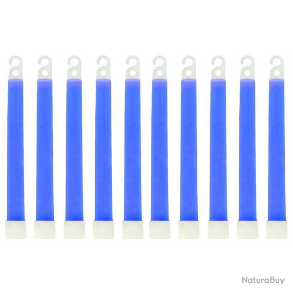 Bton lumineux type Cyalume - Bleu (x10)