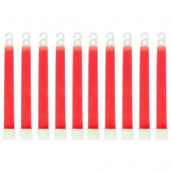 Bâton lumineux type Cyalume - Rouge (x10)