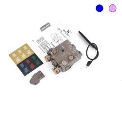 Boitier Lampe/Laser+IR Type DBAL-A2 WADSN ABS (Tan) - Laser bleu