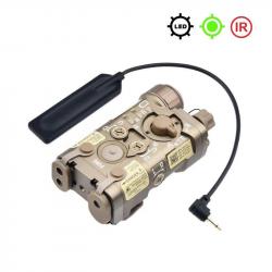 Boîtier Lampe/Laser+IR type NGAL A3 WADSN METAL (Tan) - Vert