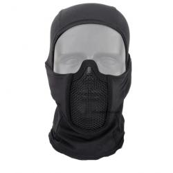 Cagoule avec protection faciale grillagée - Noir