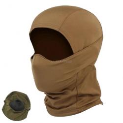 Cagoule Militaire avec Protection Buccale en Silicone - Tan