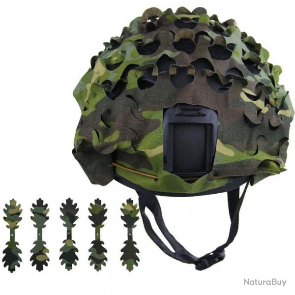 Camouflage de Casque 3D pour Casques Tactiques - MC Tropical feuille