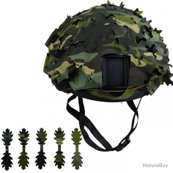 Camouflage de Casque 3D pour Casques Tactiques - MC Tropical demi-cercle