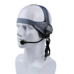 Casque de communication tactique - Gris