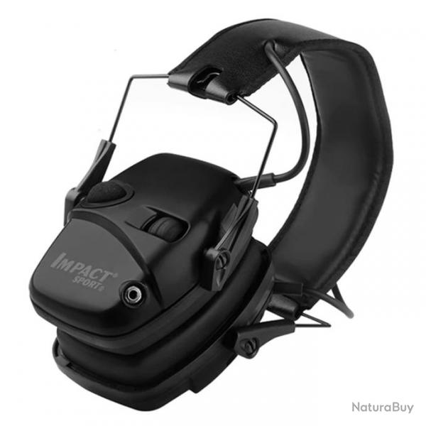 Casque de Protection Auditive Amplifi - Type Impact Sport - Noir