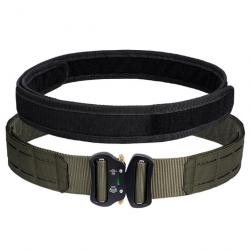 Ceinture Tactique avec Boucle Métallique - Vert / M