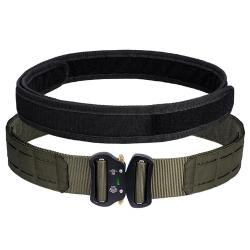 Ceinture Tactique avec Boucle Métallique Vert
