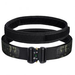 Ceinture Tactique avec Boucle Métallique - Multicam noir / M