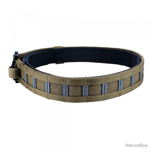 Ceinture Tactique MOLLE  Double Couche avec Boucle Mtallique Tan