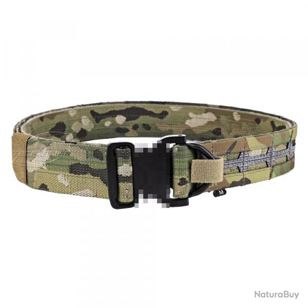 Ceinturon Tactique Rigide Type TF51 + Insert Ceinturon Velcro Multicam