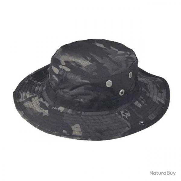 Chapeau de brousse tactique - Multicam noir