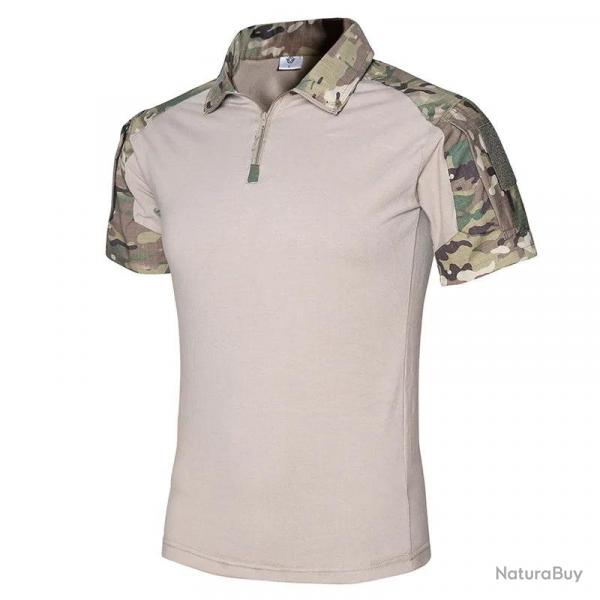 Chemise Tactique  Manches Courtes Multicam
