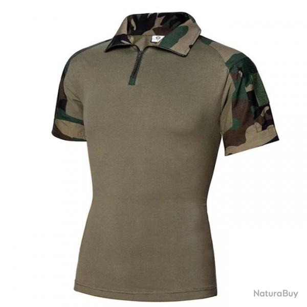 Chemise Tactique  Manches Courtes - WoodLand / L