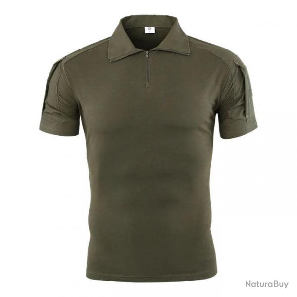 Chemise Tactique  Manches Courtes - Vert OD / S