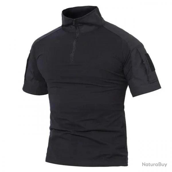 Chemise Tactique  Manches Courtes Noir
