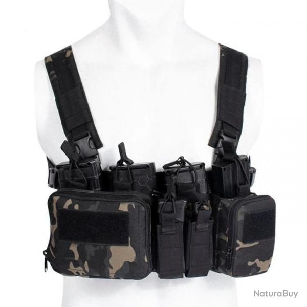 Chest-Rig Nylon - Multicam Noir