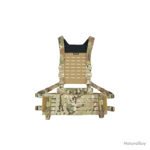 Chest-Rig Tactique Modulaire avec Backplate - DM.GEAR - Multicam