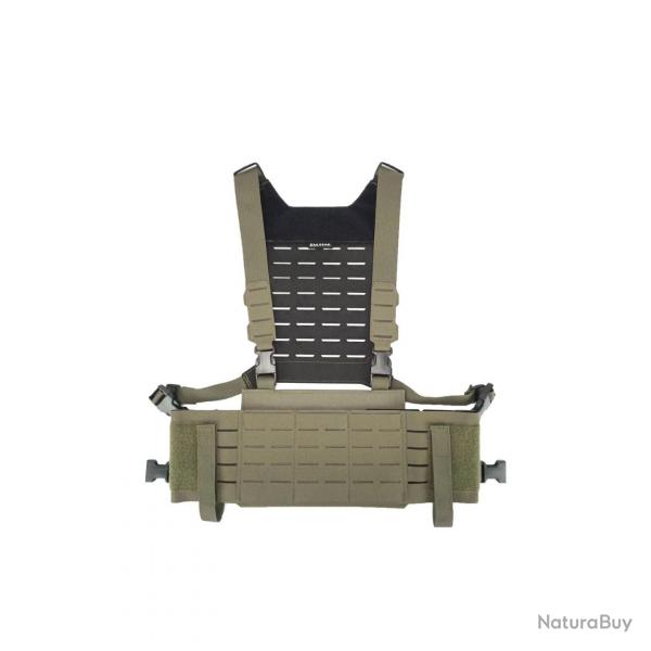 Chest-Rig Tactique Modulaire avec Backplate - DM.GEAR - Ranger Green
