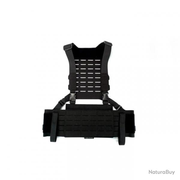 Chest-Rig Tactique Modulaire avec Backplate - DM.GEAR - Noir