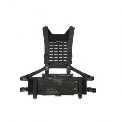 Chest-Rig Tactique Modulaire avec Backplate - DM.GEAR - Multicam Noir