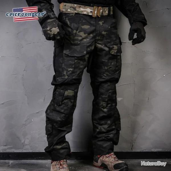 Emersongear Pantalon Tactique Multicam Noir Type G3 - Multicam Noir / 36~37