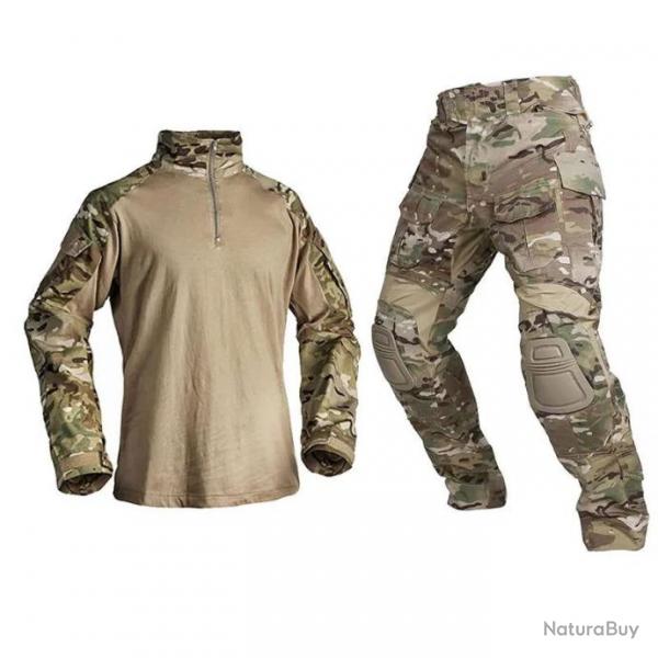 Emersongear Uniforme Tactique Multicam type G3 - Multicam / S