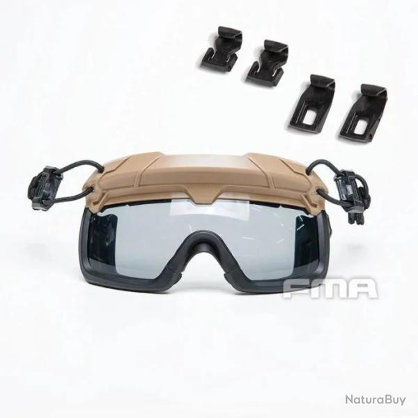 FMA Lunettes Tactiques pour Casque - Desert Earth