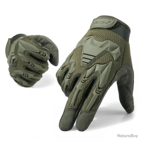 Gants tactiques lgers renforcs - Vert OD / S