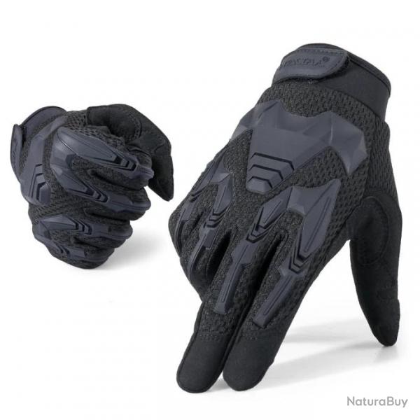 Gants tactiques lgers renforcs - Noir / S